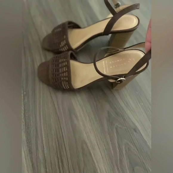Lauren Conrad women’s espadrille memory foam brown heels size 9 - Picture 3 of 6